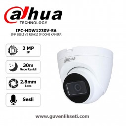 Dahua IPC-HDW1230V-SA 2mp Gece Renkli ve Sesli ip Dome Kamera